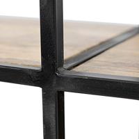 Wandkast Levels - naturel/zwart - 90x150x35 cm - thumbnail