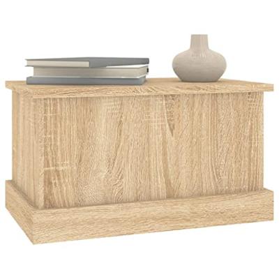 Opbergbox 50x30x28 cm bewerkt hout sonoma eikenkleurig Opbergbox 50x30x28 cm bewerkt hout sonoma eikenkleurig