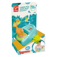 Hape badspeelgoed pullback boot met beer - thumbnail