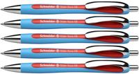 Balpen Schneider Slider Rave extra breed rood | 5 stuks - thumbnail