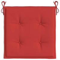VidaXL Tuinstoelkussens 4 st 40x40x4 cm oxford stof rood - thumbnail