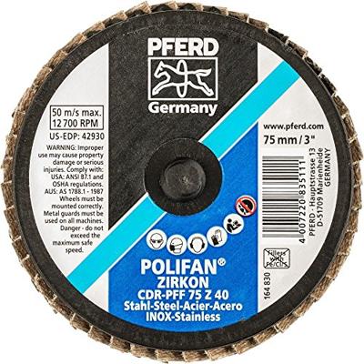 PFERD TOOLS 47202101 CDR PFF 75 Z 40 Lamellenschijf Diameter 75 mm Legering op kobaltbasis, Brons, Titanium, Koper, Messing, RVS, Grijs/grauw sferoïdisch PFERD TOOLS 47202101 CDR PFF 75 Z 40 Lamellenschijf Diameter 75 mm Legering op kobaltbasis, Brons, Titanium, Koper, Messing, RVS, Grijs/grauw sferoïdisch