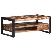 Salontafel 90x50x36 cm massief gerecycled hout meerkleurig - thumbnail