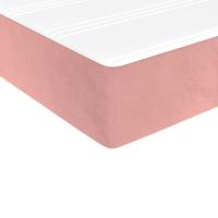 Pocketveringmatras 100x200x20 cm fluweel roze - thumbnail