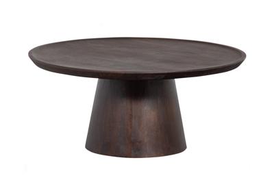 vtwonen Ronde Salontafel 'Coffee A Gogo' Mangohout, 90cm