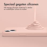 Accezz Liquid Silicone Backcover met MagSafe iPhone 16 Pro Max Telefoonhoesje Roze - thumbnail