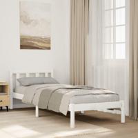 Bedframe extra lang zonder matras grenenhout wit 90x220 cm - thumbnail