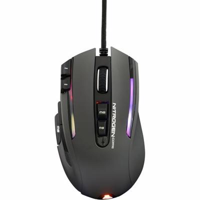 KULT NITROGEN CORE - Muis - Gaming - 10000 dpi - 11 knoppen - RGB - grijs