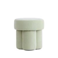 Light & Living Poef 'Curtea' kleur Lichtgroen - thumbnail