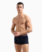 Armani boxershort 3-pack blauw-grijs met logo print - thumbnail