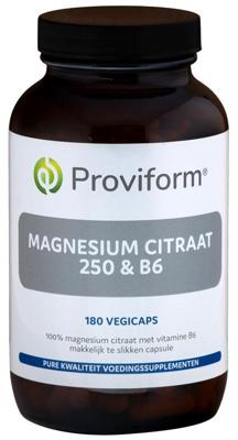 Proviform Magnesium citraat 250 & B6 180 Vegetarische capsules