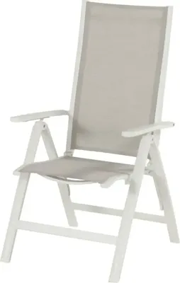 Hartman verstelbare dining tuinstoel troy royal white