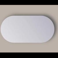 Spiegel Sanicare Q-Mirrors 120x70 cm Ovaal/Rond Met Rondom LED Cold White incl. ophangmateriaal - thumbnail