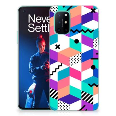 OnePlus 8T | TPU Hoesje | Blokken Kleurrijk OnePlus 8T | TPU Hoesje | Blokken Kleurrijk