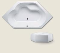 Hoekbad Winnipeg 145X145X44 cm Wit Riho - thumbnail