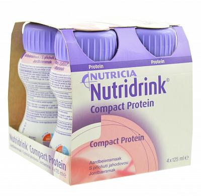 Compact proteine aardbei 125ml