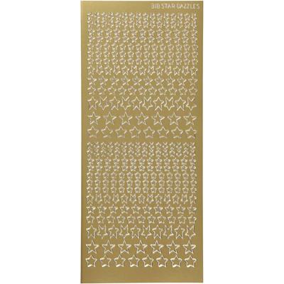 Creativ Company Stickers, sterren, vel 10x23 cm, goud, 1 vel