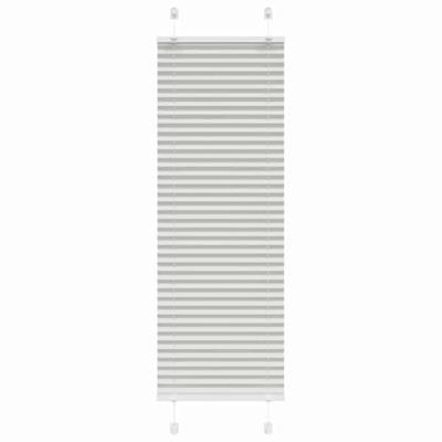 VidaXL Plissé rolgordijn 50x100 cm stofbreedte 49,4 cm lichtgrijs