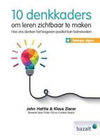 10 denkkaders om leren zichtbaar te maken - beknopte uitgave (Hardback) - thumbnail