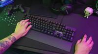 Mechanisch gamingtoetsenbord - THE G-LAB - KEYZ -CARBON -EX/FR - Achtergrondverlichting - Blauwe schakelaar - Polssteun - FR - thumbnail