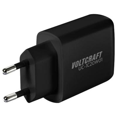 VOLTCRAFT UC-1C20W01 USB-oplader 20 W 1x USB-C USB PD, USB PD 3.0 Zwart Binnen GaN VOLTCRAFT UC-1C20W01 USB-oplader 20 W 1x USB-C USB PD, USB PD 3.0 Zwart Binnen GaN