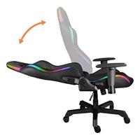 Deltaco GAM-080 RGB Gamestoel Zwart - thumbnail
