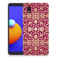 Siliconen Hoesje Samsung Galaxy A01 Core Barok Pink - thumbnail