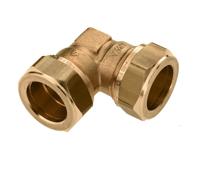 Bonfix knelkoppeling - Kniekoppeling - 15x15mm - Messing - thumbnail