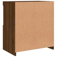 Dressoir met LED-verlichting 60,5x37x67 cm bruin eikenkleur - thumbnail