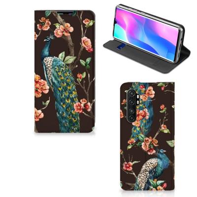 Xiaomi Mi Note 10 Lite | Hoesje maken | Pauw met Bloemen