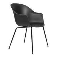 Gubi Bat eetkamerstoel zwart staal Black - thumbnail