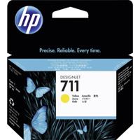 HP Inktcartridge 711 Origineel Geel CZ132A - thumbnail