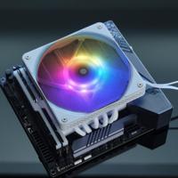 Jonsbo Jonsbo HX6200D CPU-Kühler - 120mm, weiß CPU-koellichaam met ventilator Intel LGA 1200, Intel LGA 1150, Intel LGA 1151, Intel LGA 1151v2, Intel LGA 1155, - thumbnail