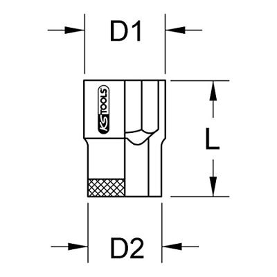 KS Tools 9631204 9631204 Verwisselbare kop 6 mm