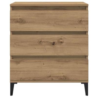 Dressoir 60x35x70 cm bewerkt hout artisanaal eikenkleur Dressoir 60x35x70 cm bewerkt hout artisanaal eikenkleur