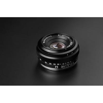 TTArtisan APS-C 25mm F/2 Fuji X-mount Black - thumbnail