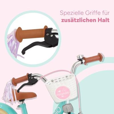 AMIGO Perfect 12 Inch 21 cm Meisjes Terugtraprem Turquoise