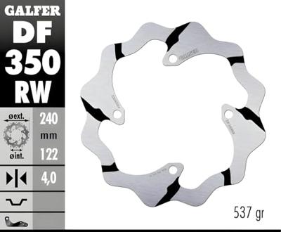 GALFER golf remschijf "df350 wave rotor df350 rw offroad rigid gr.
