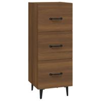 Dressoir 34,5x34x90 cm bewerkt hout bruineikenkleurig - thumbnail
