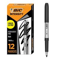 Permanent marker bic intensisty uf zwart | 12 stuks - thumbnail
