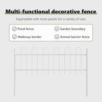 VidaXL Tuinhek wit 1,7 x 0,6 m poedercoating staal - thumbnail