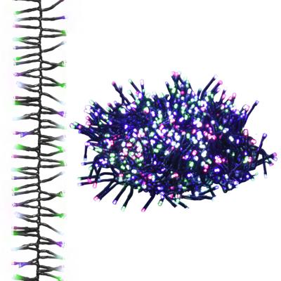 VidaXL Lichtslinger cluster met 400 led&apos;s pastel meerkleurig 7,4 m pvc