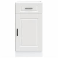 Keuken onderkast "Porto" bewerkt hout wit - thumbnail