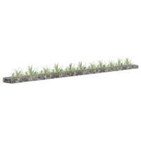 Gabion plantenbak verhoogd 450x30x10 cm gegalvaniseerd staal - thumbnail