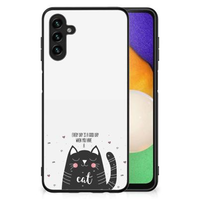 Samsung Galaxy A13 5G | A04s Hoesje Cat Good Day Samsung Galaxy A13 5G | A04s Hoesje Cat Good Day