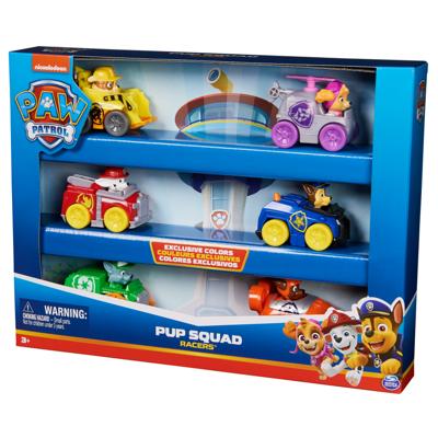 SPIN MASTER PACK 6 RACERS PUP SQUAD Paw Patrol