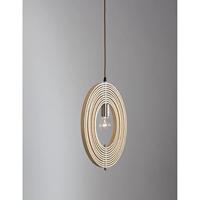 Lyora Moderne hanglampAsco hout Ø 43cm - 9138062 - thumbnail
