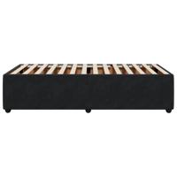 Bedframe fluweel zwart 90x190 cm - thumbnail