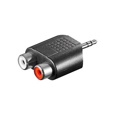 UNBEKANNT Audio-adapter 3,5 mm (3-polig, stereo) > 2 x cinch-aansluiting, 5 stuks