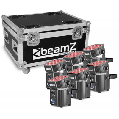 BeamZ BBP60 Uplighter set in flightcase
